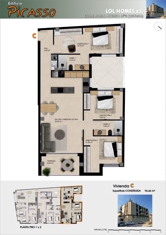 3 chambre Appartement à vendre à Catral avec piscine - 232 000 € (Ref: 9671102)