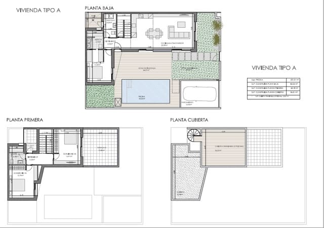 3 camera da letto Villetta Bifamiliare in vendita in Orihuela con piscina - 328.000 € (Rif: 9671262)