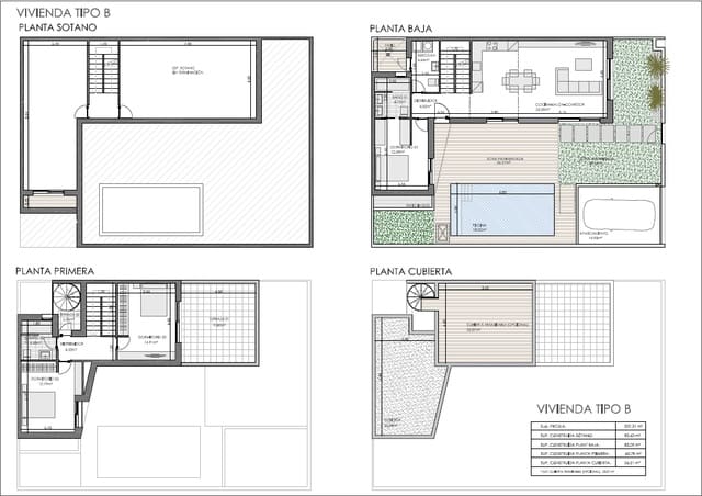 3 camera da letto Villetta Bifamiliare in vendita in Orihuela con piscina - 328.000 € (Rif: 9671262)