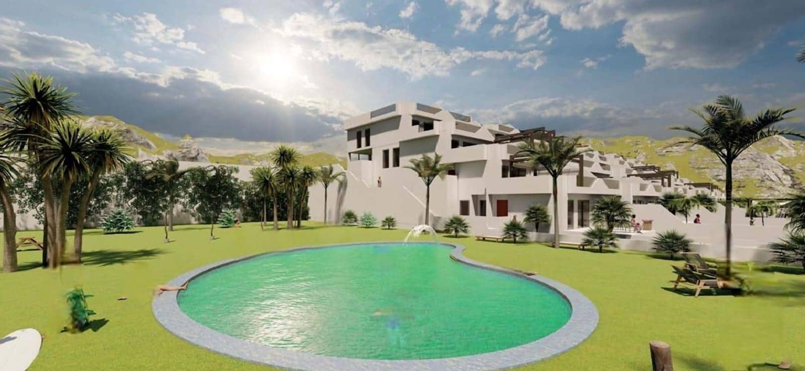 2 bedroom Apartment for sale in Muchamiel / Mutxamel with pool - € 199,000 (Ref: 9687634)