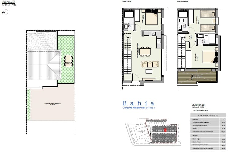 3 chambre Villa/Maison Semi-Mitoyenne à vendre à Gran Alacant avec piscine garage - 350 000 € (Ref: 9725005)