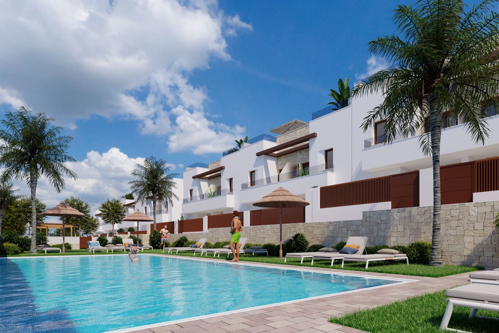 3 soveværelse Rækkehus til salg i Orihuela med swimmingpool garage - € 315.000 (Ref: 9994542)