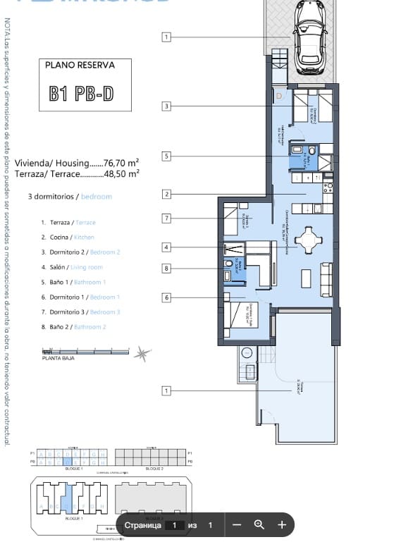 Apartamento de 3 habitaciones en Dolores en venta con piscina garaje - 279.900 € (Ref: 9946280)