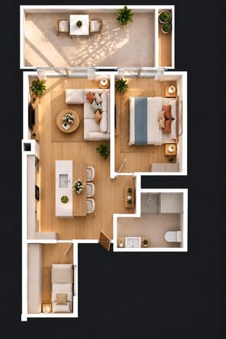 2 Zimmer Apartment zu verkaufen in La Herradura, Almuñécar mit Pool - 295.000 € (Ref: 10089762)
