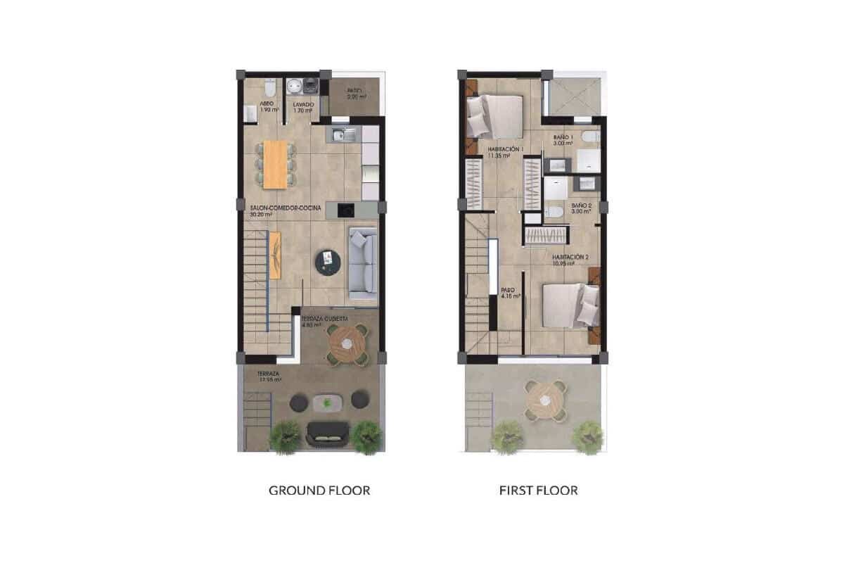 2 makuuhuone Omakotitalo myytävänä paikassa Dolores mukana uima-altaan - 259 000 € (Ref: 9270441)