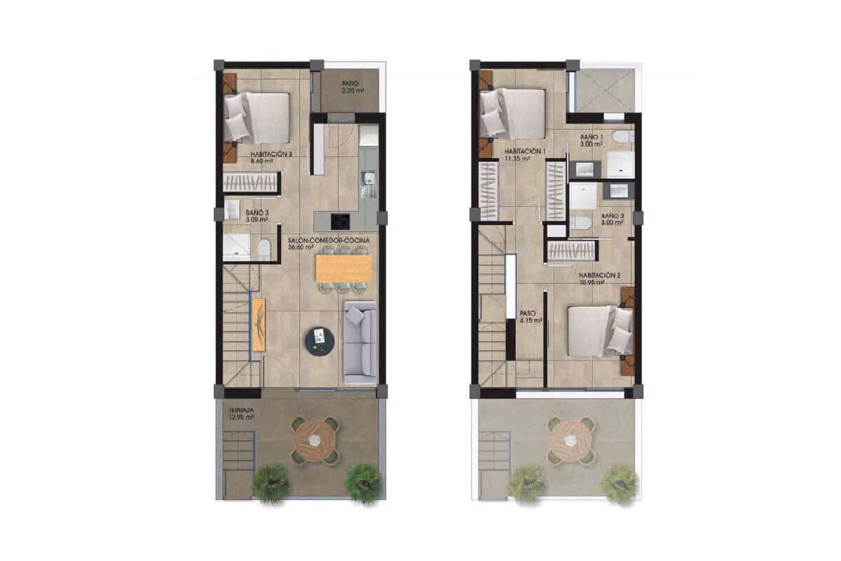 2 makuuhuone Omakotitalo myytävänä paikassa Dolores mukana uima-altaan - 259 000 € (Ref: 9270441)