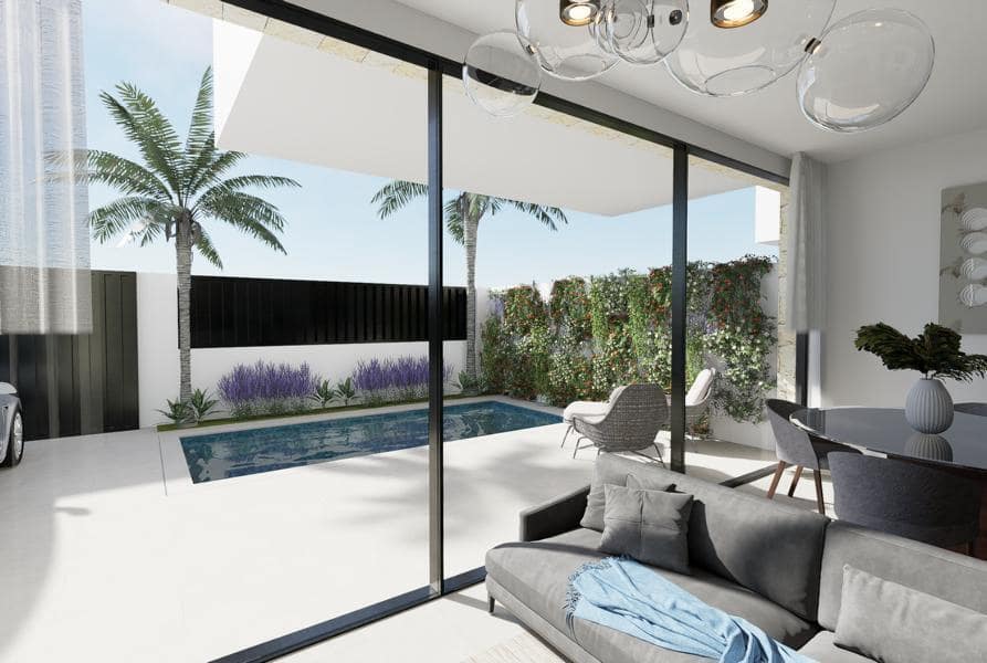 3 makuuhuone Huvila myytävänä paikassa San Pedro del Pinatar mukana uima-altaan - 395 000 € (Ref: 9308756)