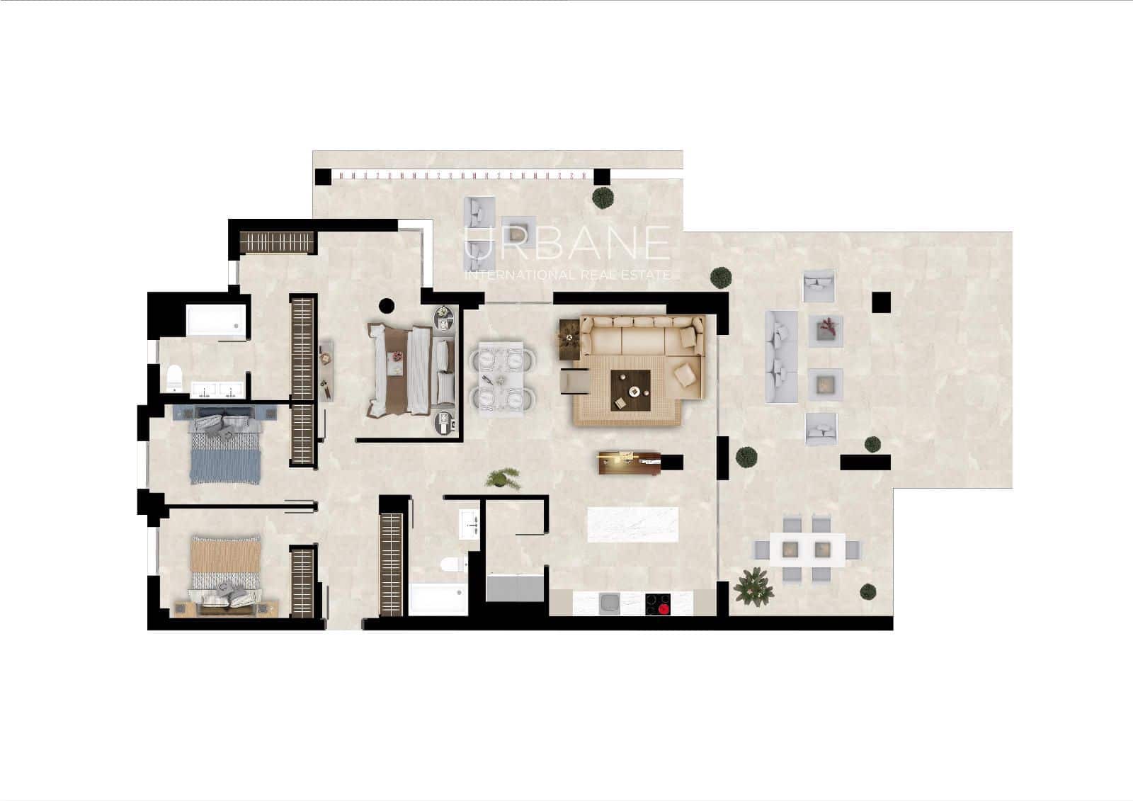 Piso de 3 habitaciones en Marbella en venta con piscina garaje - 699.000 € (Ref: 10015899)