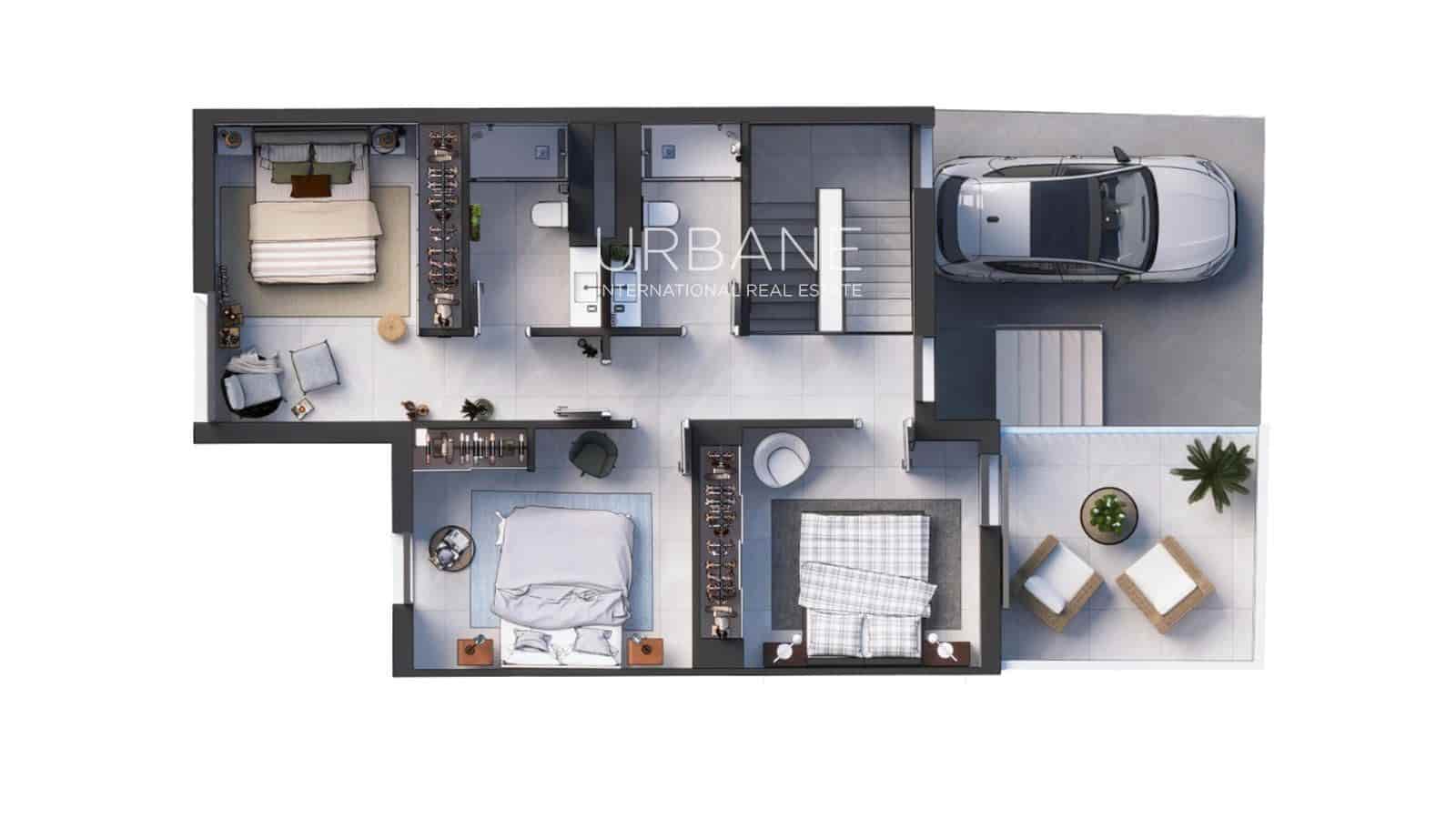 3 sypialnia Dom na sprzedaż w Palma de Mallorca z basenem garażem - 895 000 € (Ref: 10015902)