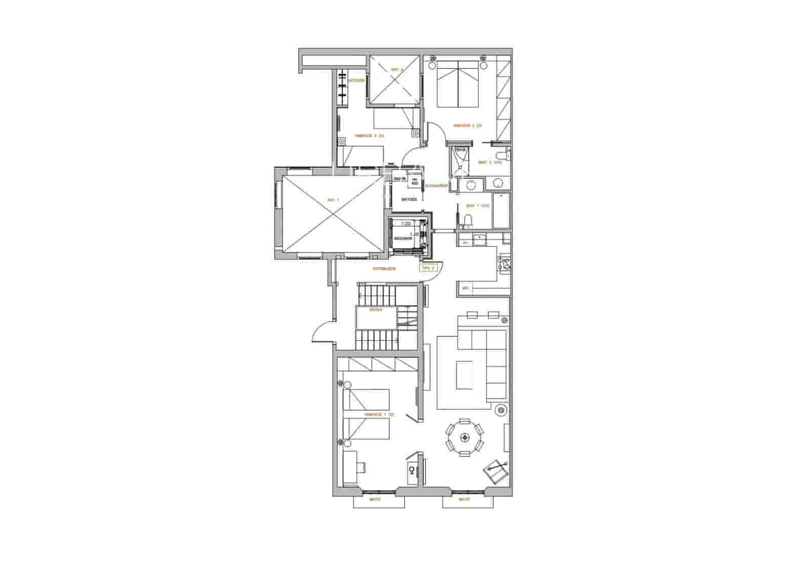 Ático de 3 habitaciones en Barcelona ciudad en venta con piscina - 935.000 € (Ref: 10060637)