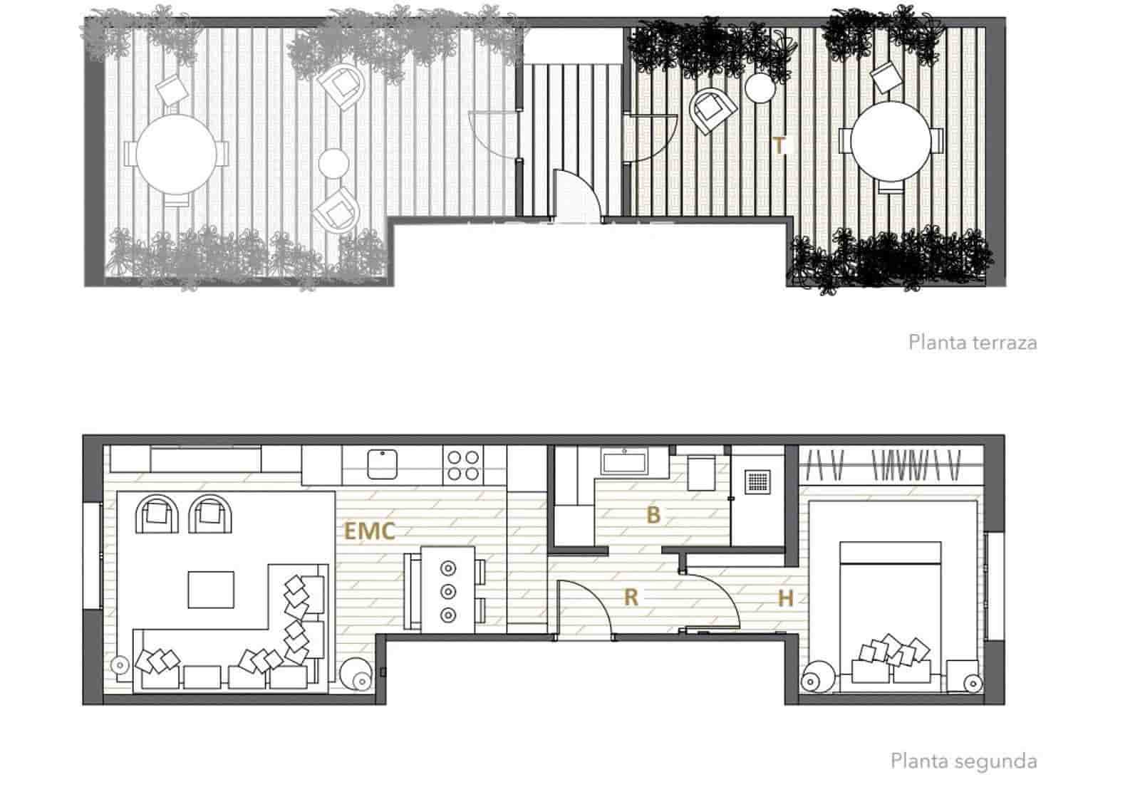 1 soveværelse Penthouse til salg i Barcelona by - € 450.000 (Ref: 10098978)