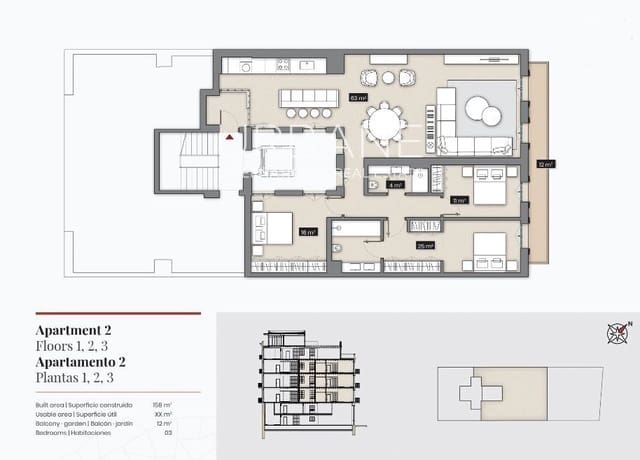 3 soverom Leilighet til salgs i La Dreta de L'Eixample, Barcelona by - € 1 428 000 (Ref: 5981171)