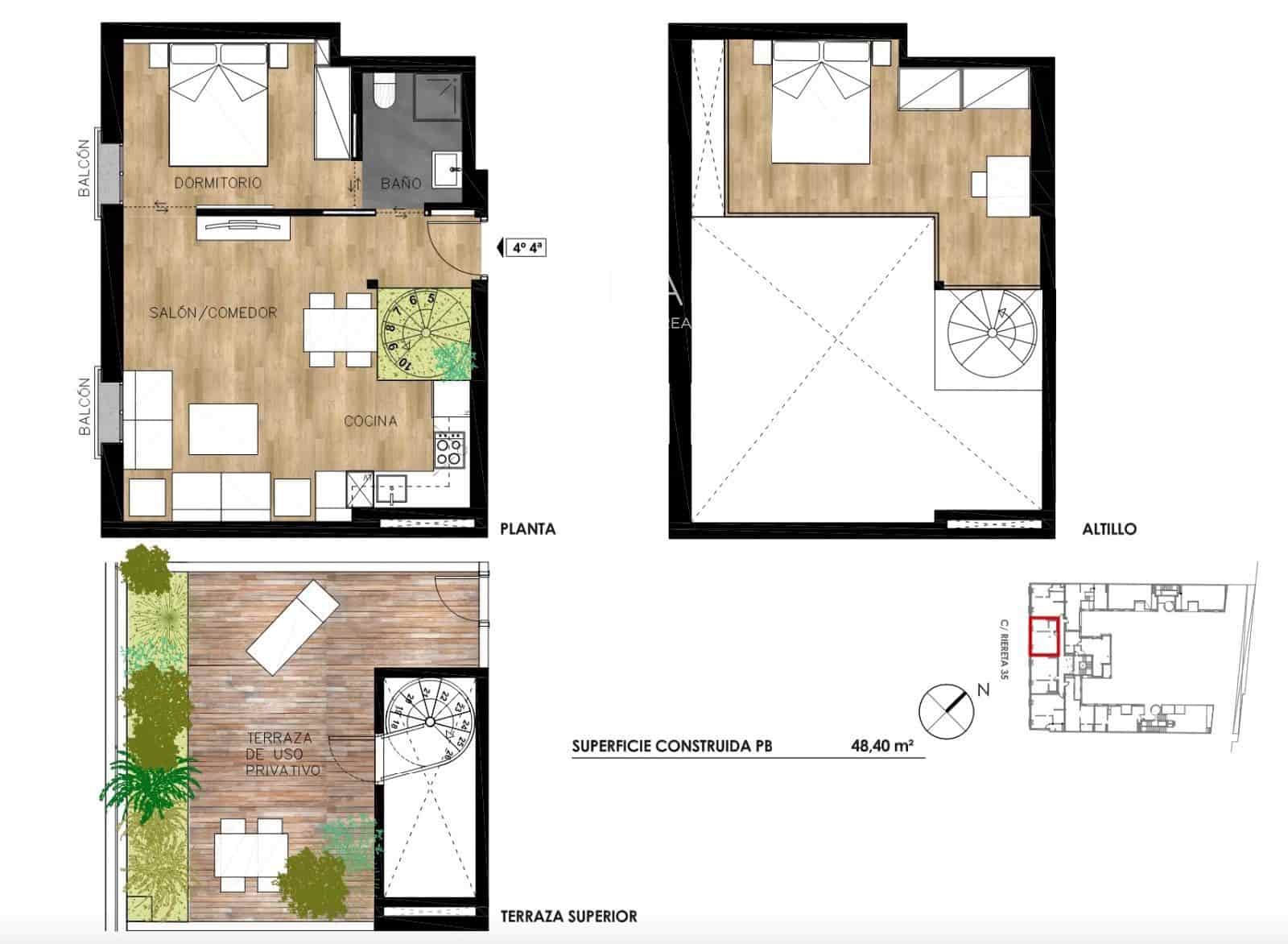 1 quarto Apartamento para venda em Barcelona cidade com piscina - 505 000 € (Ref: 7586259)