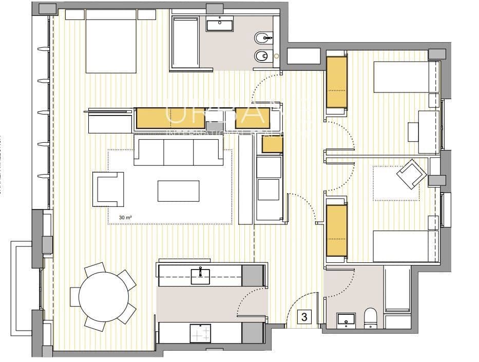 3 soverom Leilighet til salgs i Barcelona by - € 1 300 000 (Ref: 7592137)