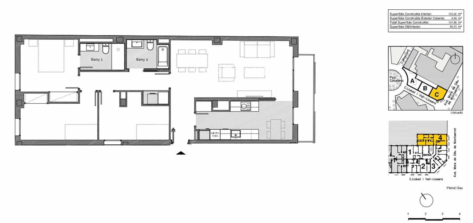 3 chambre Appartement à vendre à Barcelone ville avec piscine garage - 575 000 € (Ref: 7650991)