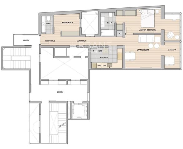 2 Zimmer Wohnung zu verkaufen in La Dreta de L'Eixample, Barcelona Stadt - 1.050.000 € (Ref: 7719977)