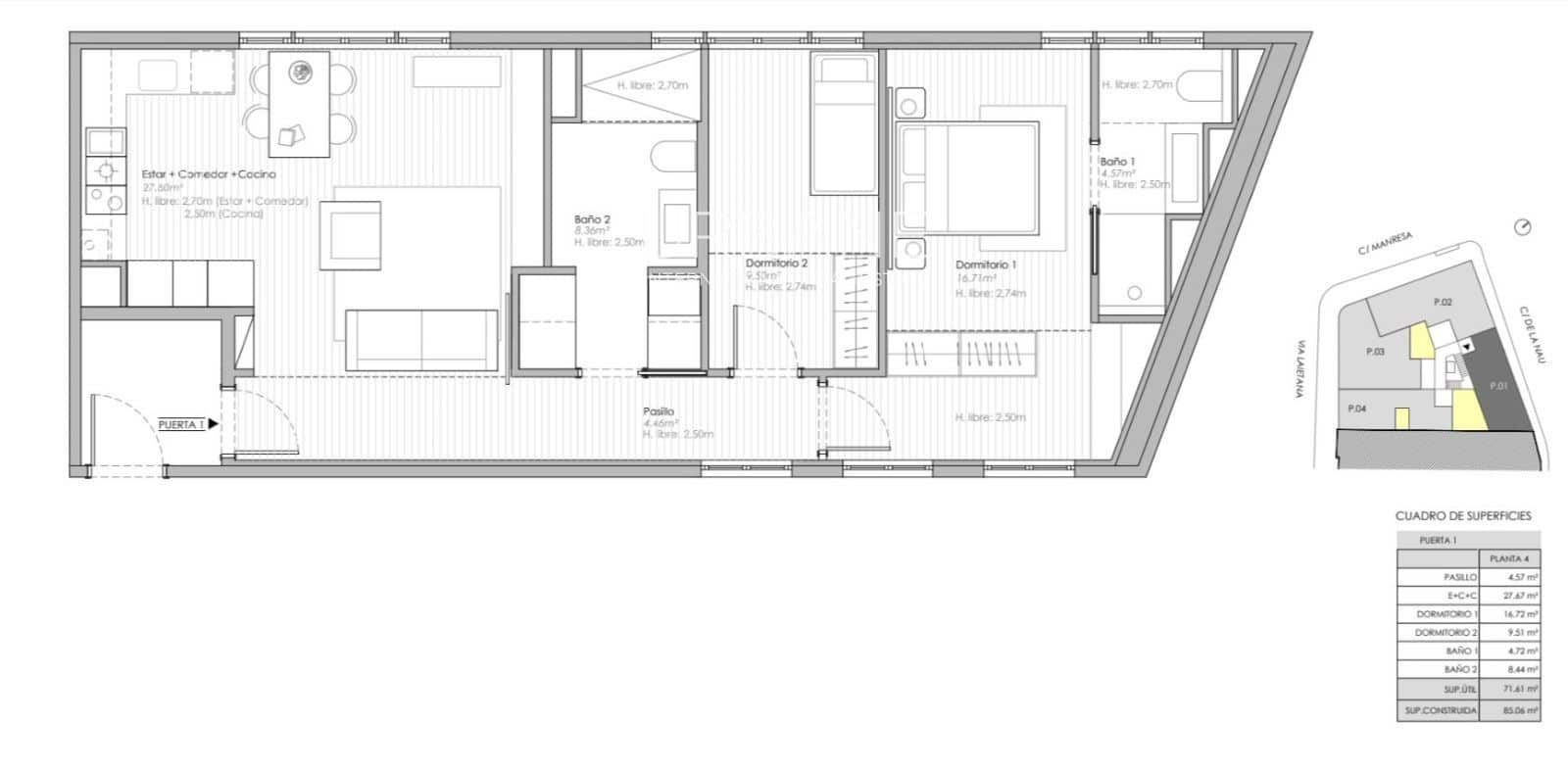 2 sovrum Lägenhet till salu i Barcelona stad - 795 000 € (Ref: 7853444)