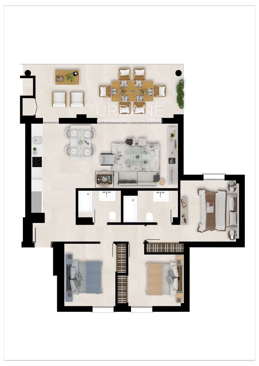 3 soveværelse Lejlighed til salg i La Cala de Mijas med swimmingpool - € 455.000 (Ref: 8246487)