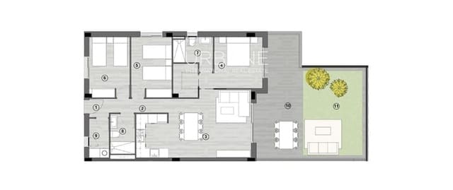 3 soverom Leilighet til salgs i Monte y Mar, Santa Pola med svømmebasseng garasje - € 405 000 (Ref: 8309496)