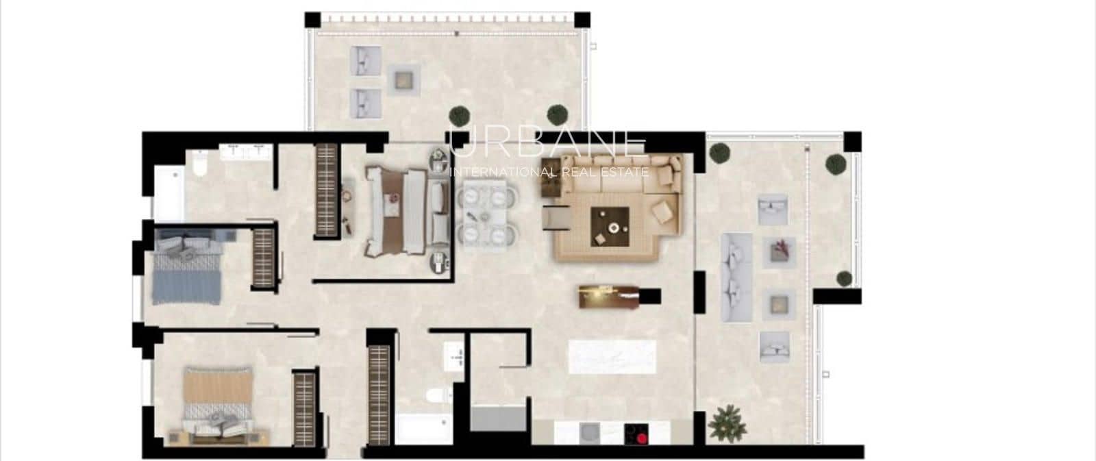 2 makuuhuone Asunto myytävänä paikassa Marbella mukana uima-altaan 
autotalli - 615 000 € (Ref: 8594394)