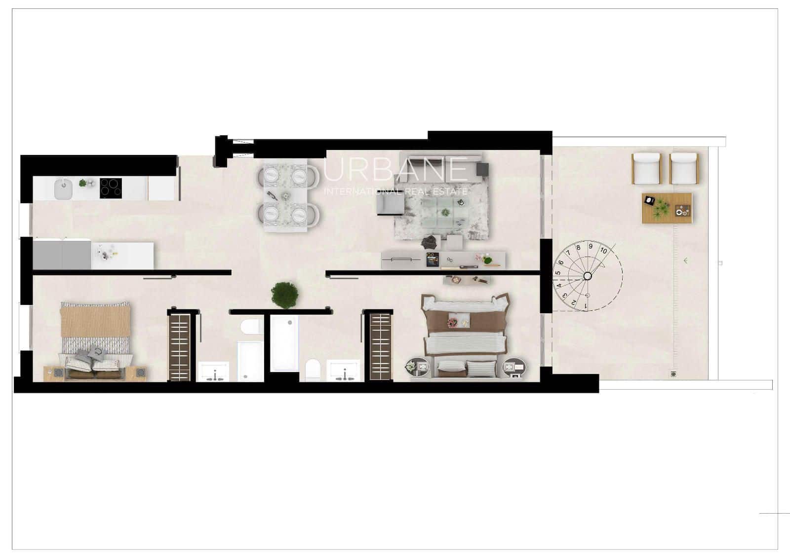 2 Zimmer Wohnung zu verkaufen in Estepona mit Pool Garage - 390.000 € (Ref: 8854318)