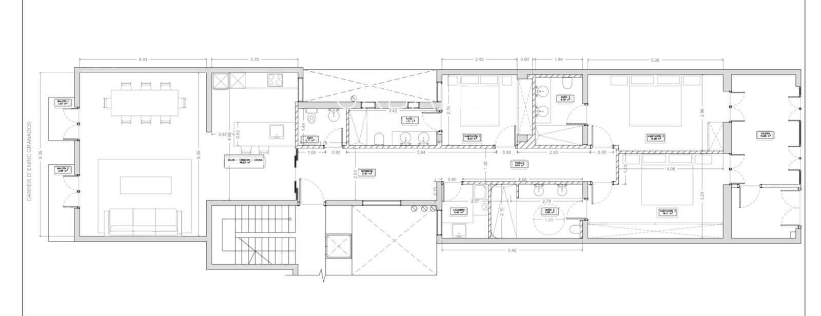 3 sovrum Lägenhet till salu i Barcelona stad - 1 490 000 € (Ref: 8893818)