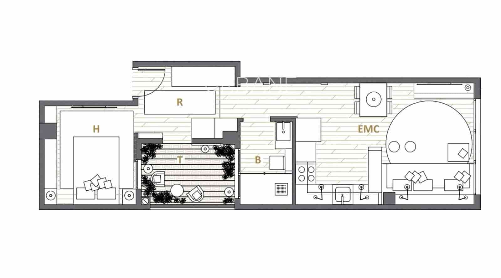 1 slaapkamer Flat te koop in Barcelona stad - € 370.000 (Ref: 8906954)