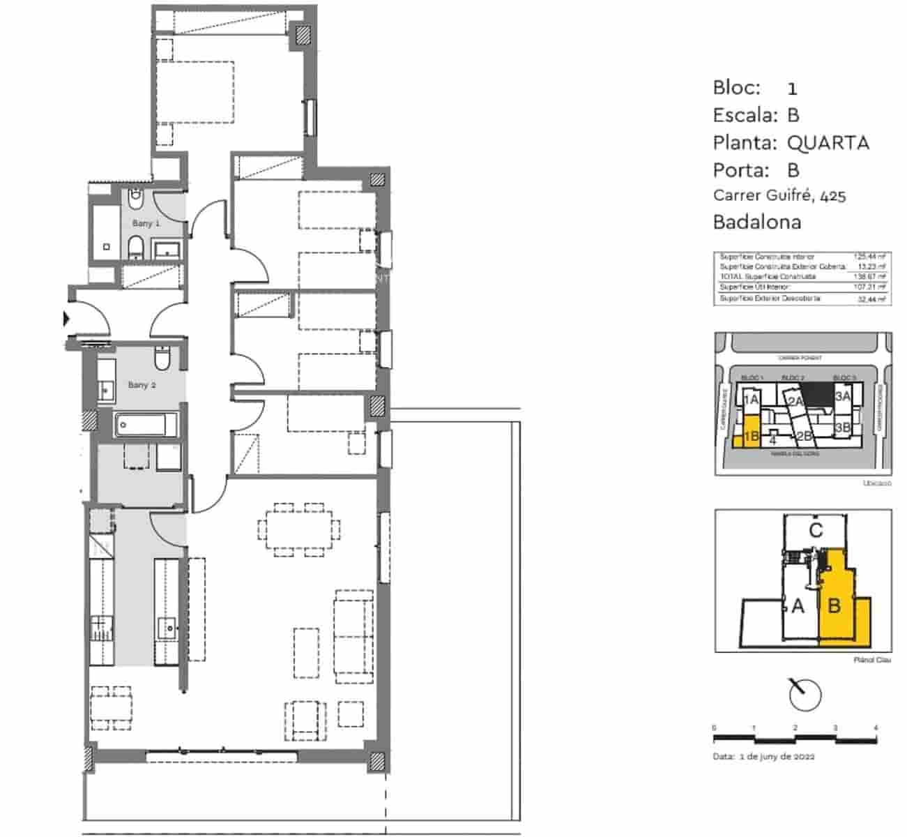 4 soveværelse Lejlighed til salg i Badalona med swimmingpool - € 687.000 (Ref: 8912227)