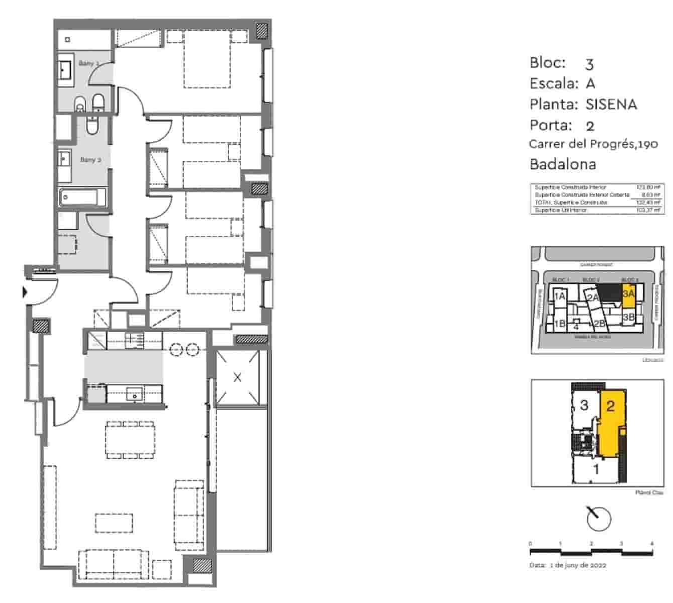 4 soverom Leilighet til salgs i Badalona med svømmebasseng - € 563 000 (Ref: 8912228)