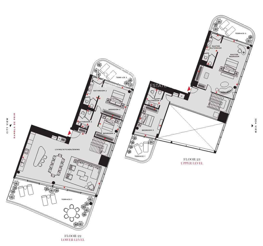 4 soverom Leilighet til salgs i Barcelona by med svømmebasseng garasje - € 6 200 000 (Ref: 8920842)