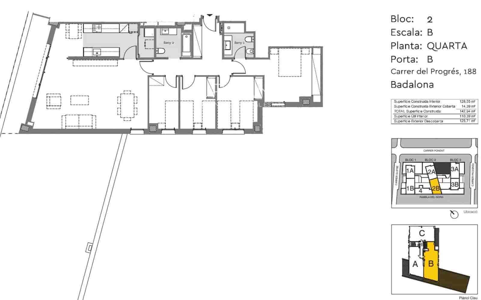 4 soverom Leilighet til salgs i Badalona med svømmebasseng - € 820 000 (Ref: 9128882)