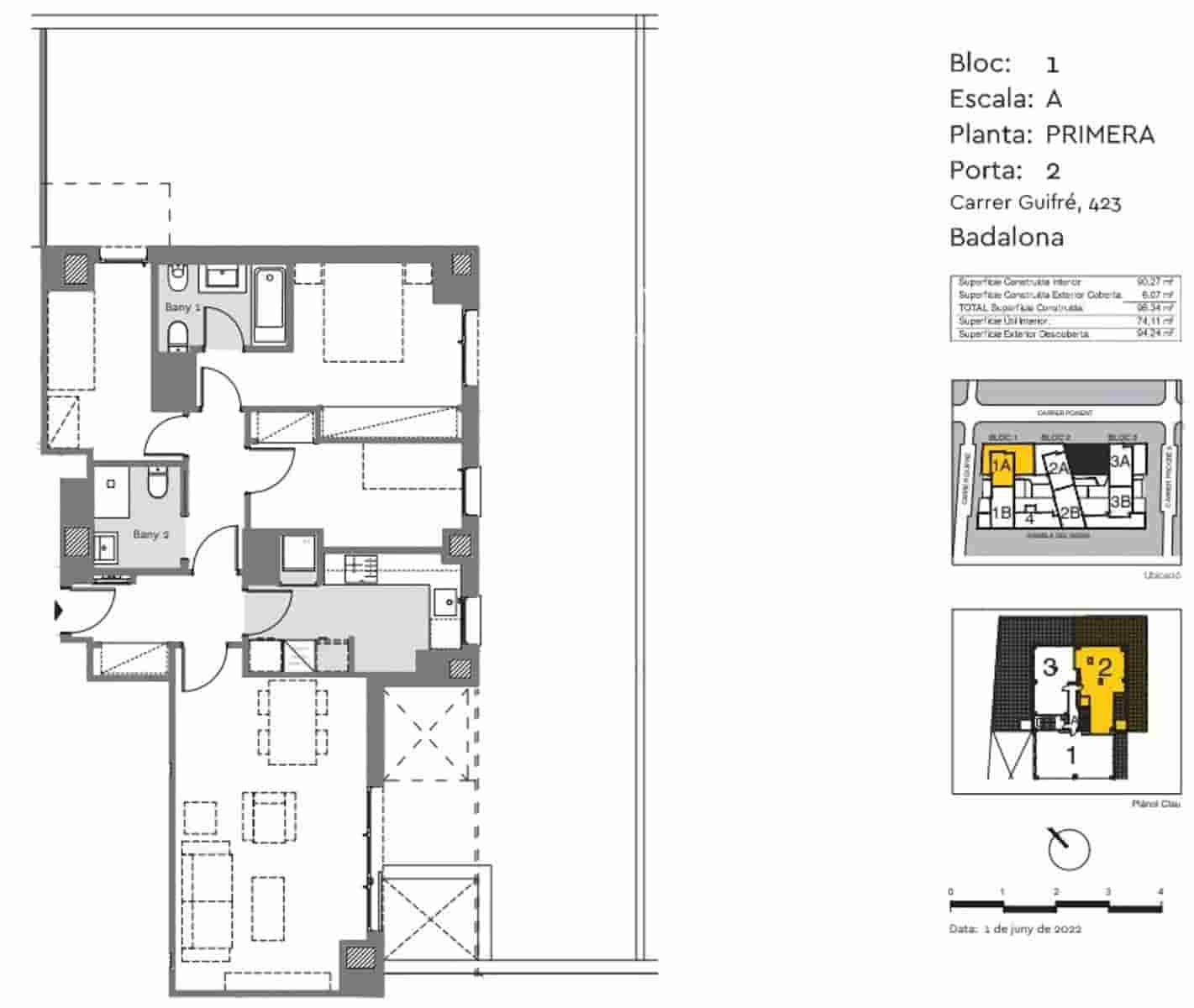 3 soveværelse Lejlighed til salg i Badalona med swimmingpool - € 547.500 (Ref: 9128883)