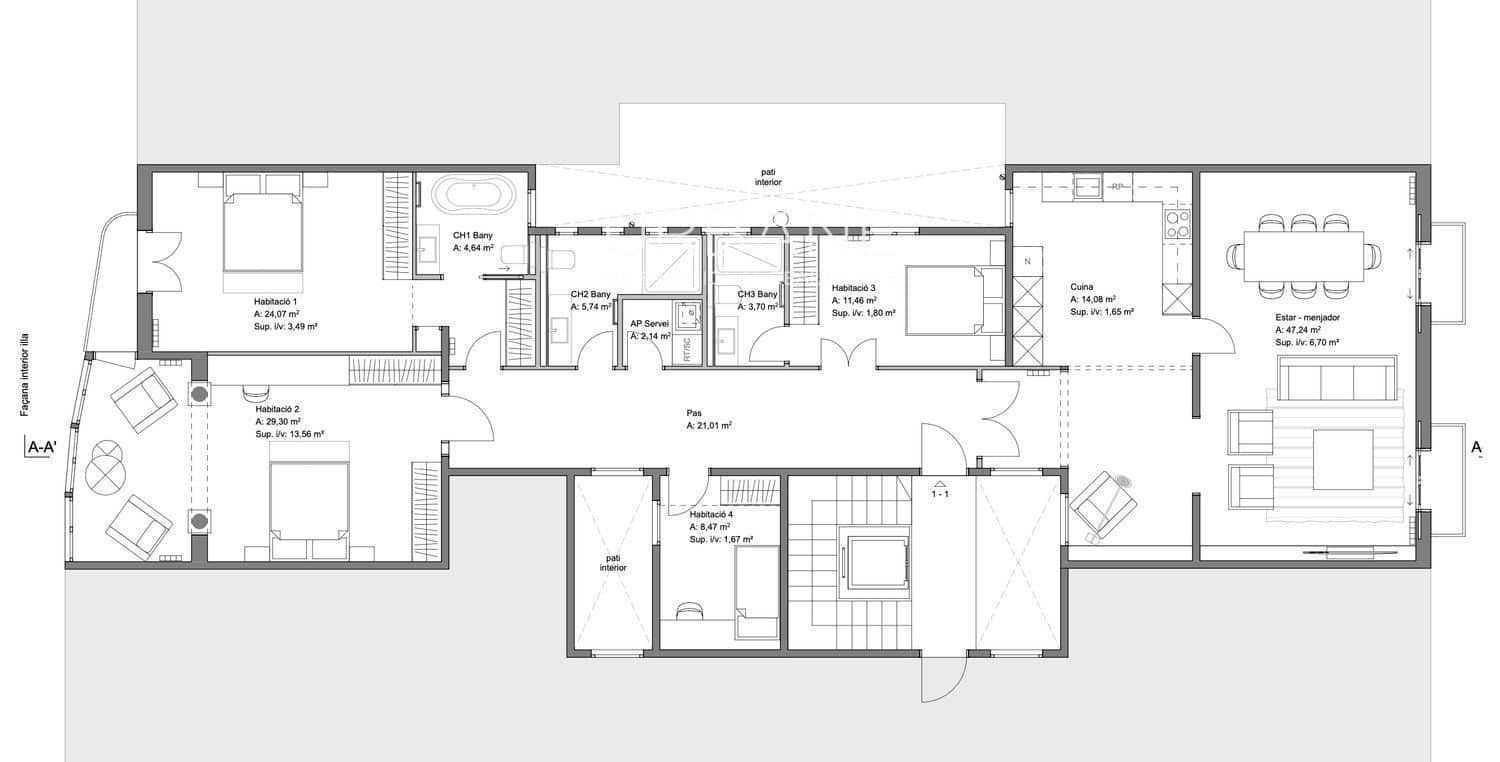 4 soverom Leilighet til salgs i Barcelona by - € 1 750 000 (Ref: 9231953)