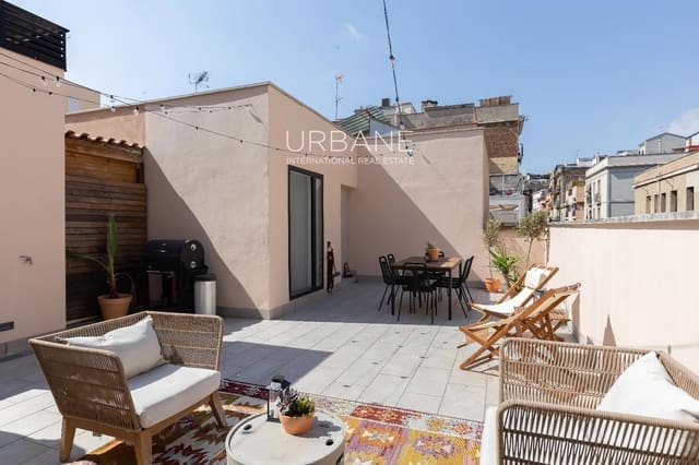 2 soverom Penthouse til leie i El Poble Sec, Barcelona by - € 2 300 (Ref: 9349793)