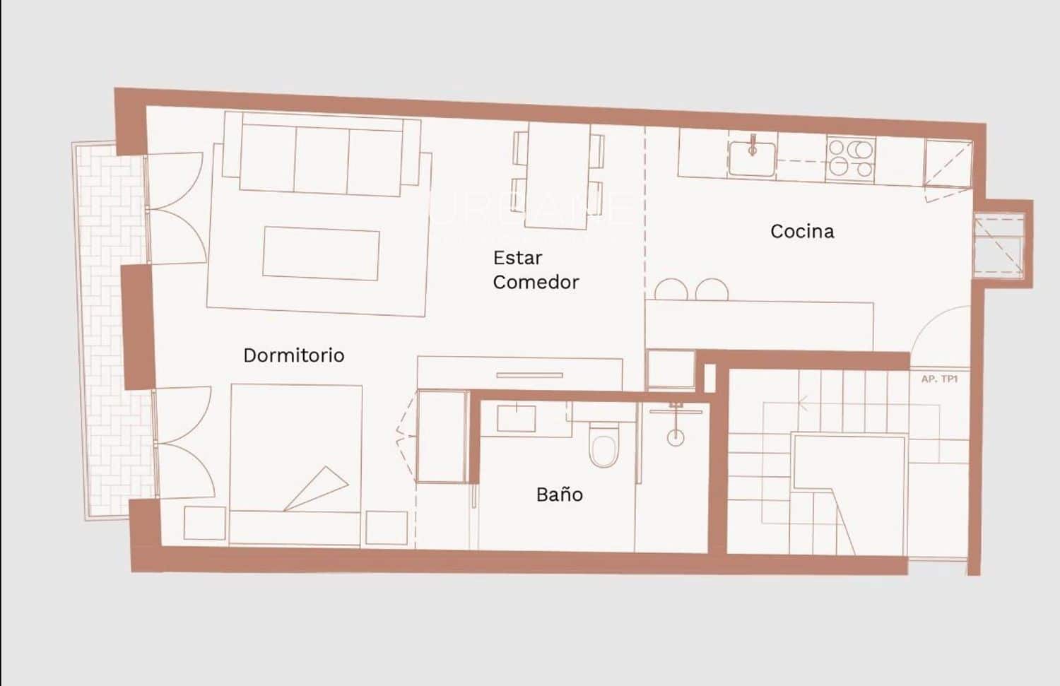 1 bedroom Flat for rent in Barcelona city - € 1,500 (Ref: 9465950)