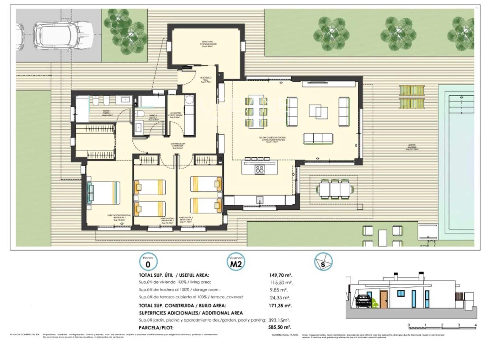 Chalet de 3 habitaciones en Finestrat en venta con piscina garaje - 650.000 € (Ref: 9569469)