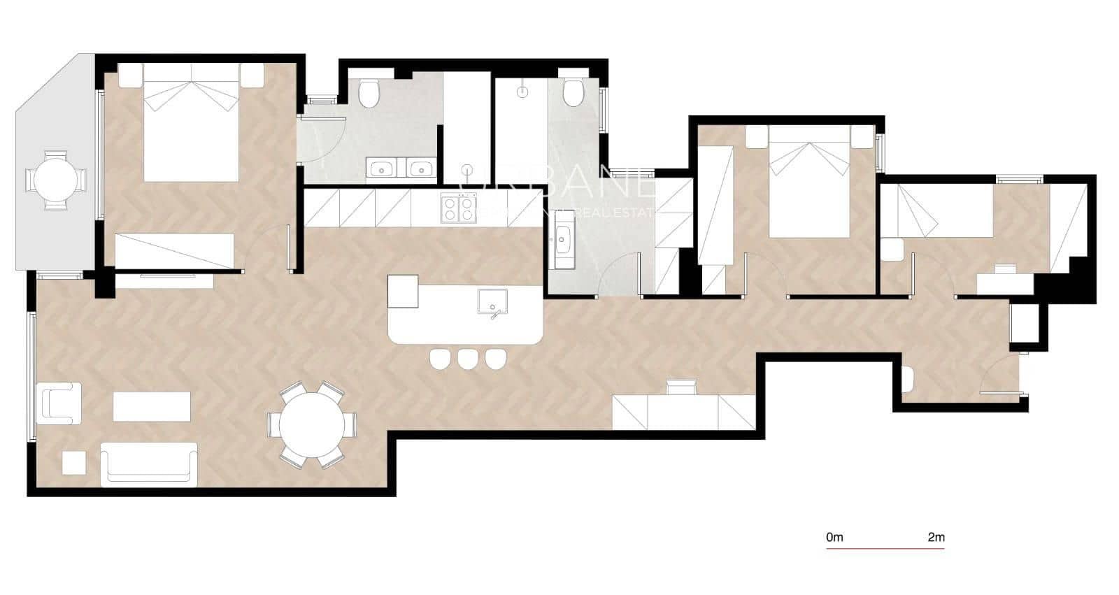 Piso de 3 habitaciones en Barcelona ciudad en venta con garaje - 759.000 € (Ref: 9611899)
