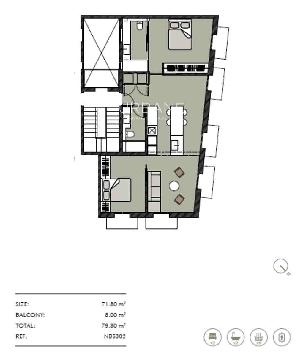 2 bedroom Flat for sale in Barcelona city - € 499,000 (Ref: 9685239)