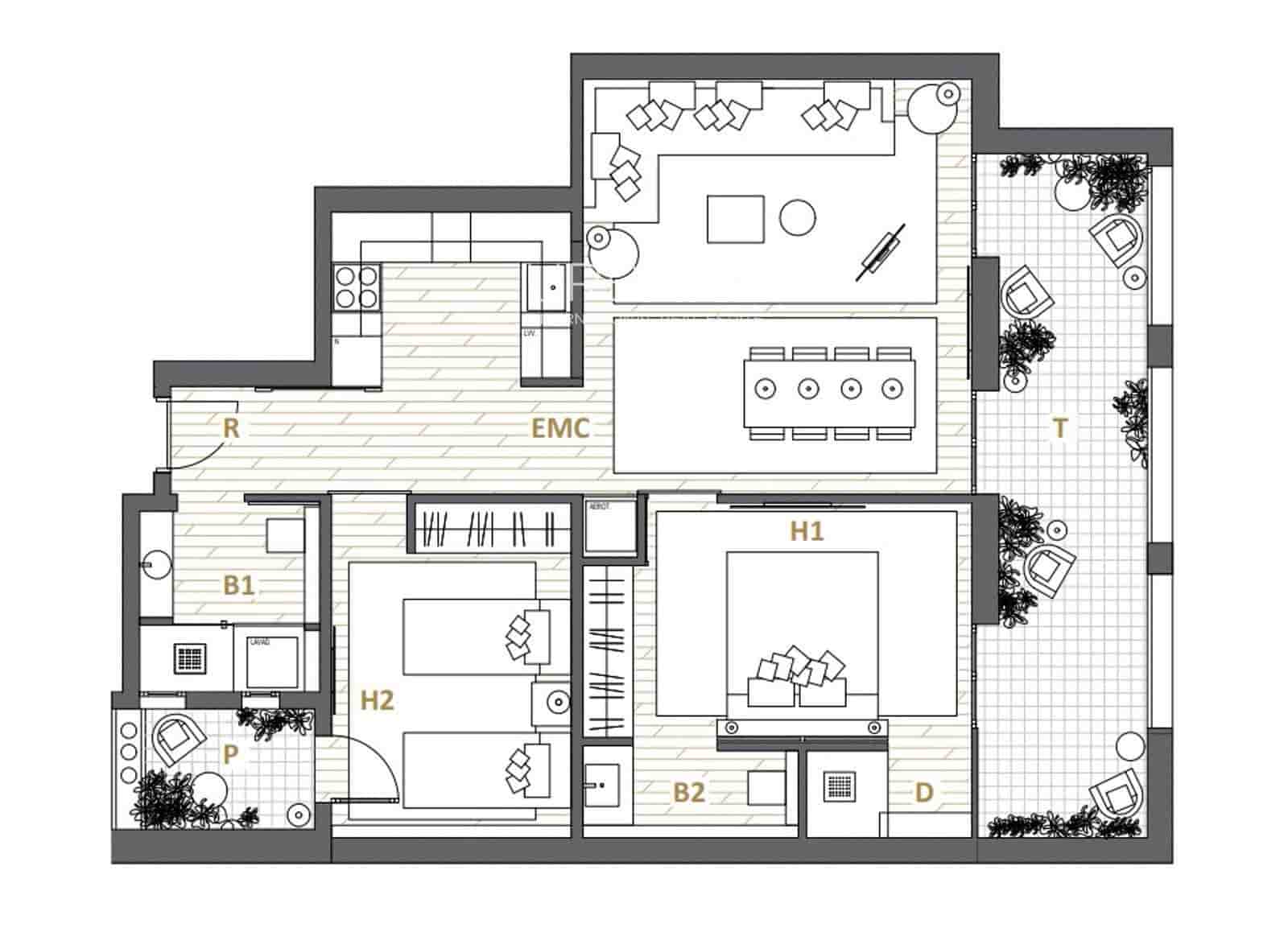 2 bedroom Penthouse for sale in Barcelona city - € 770,000 (Ref: 9821489)