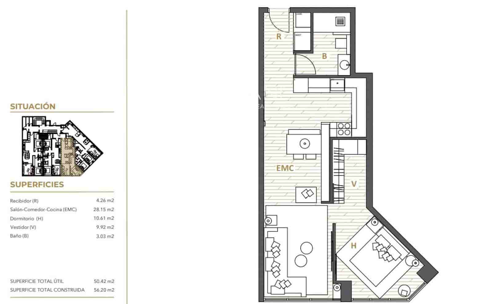 1 bedroom Flat for sale in Barcelona city - € 410,000 (Ref: 9821490)