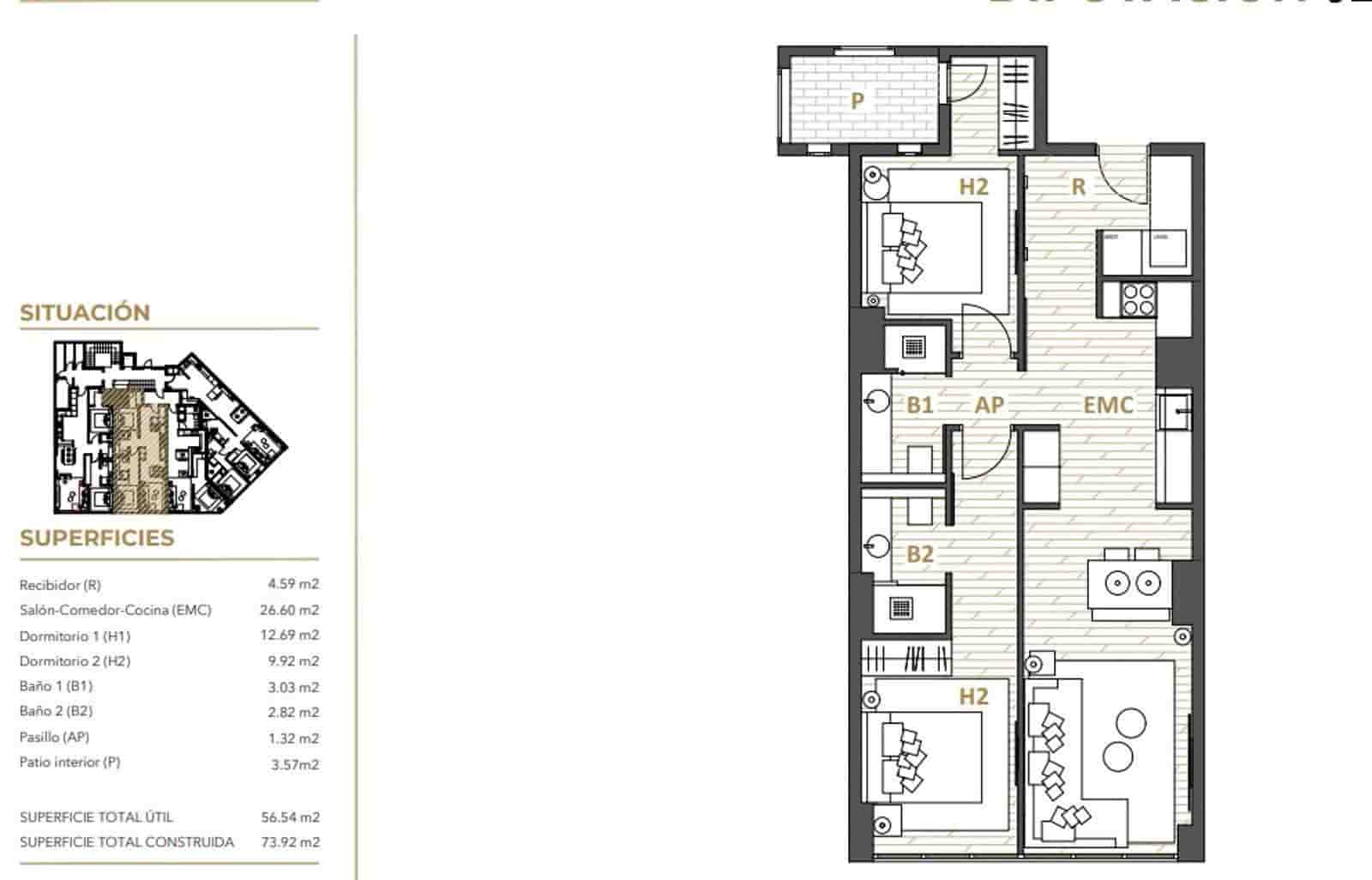2 makuuhuone Asunto myytävänä paikassa Barcelona kaupunki - 510 000 € (Ref: 9821491)
