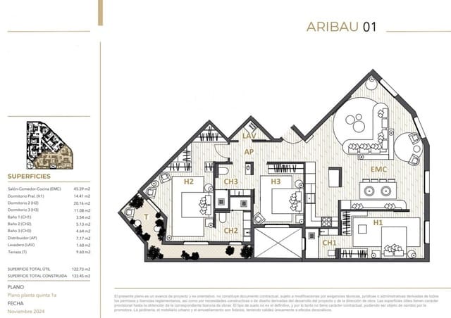 3 camera da letto Appartamento in vendita in L'Antiga Esquerra de L'Eixample, Barcelona città - 1.280.000 € (Rif: 9821672)