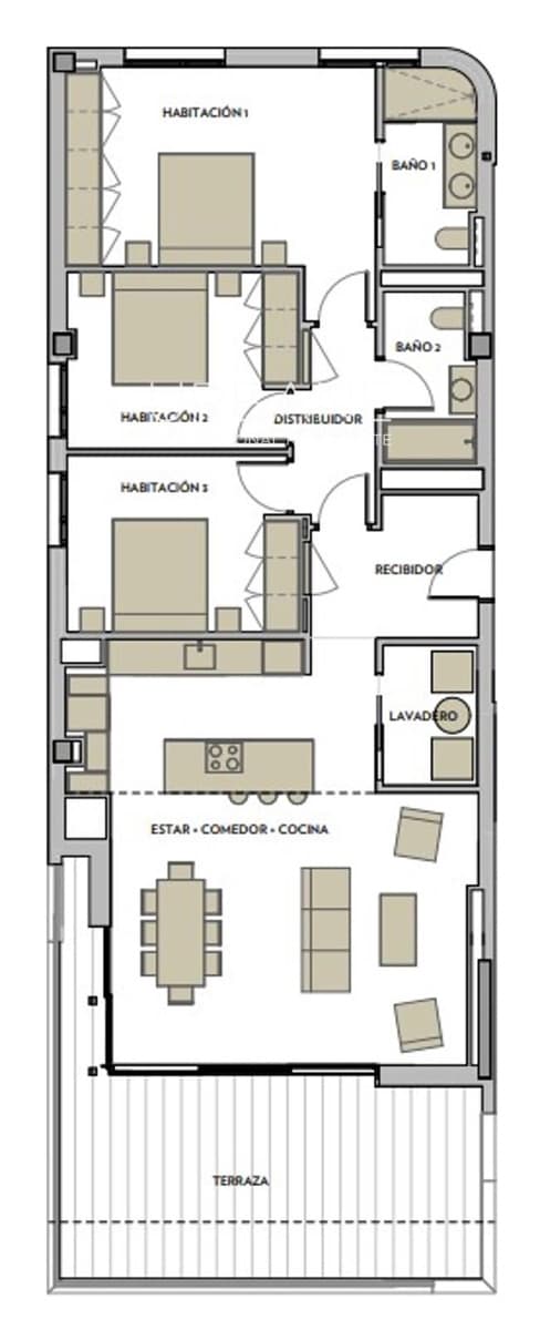 3 soverom Leilighet til salgs i Salou med svømmebasseng garasje - € 621 000 (Ref: 9841733)