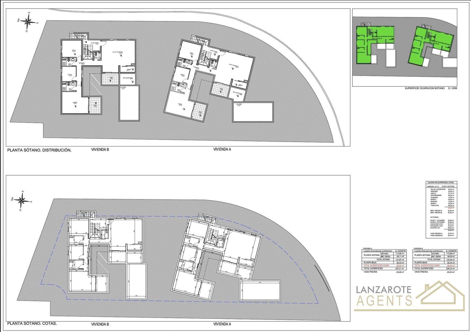 3 soveværelse Villa til salg i Playa Blanca med swimmingpool - € 750.000 (Ref: 9123571)