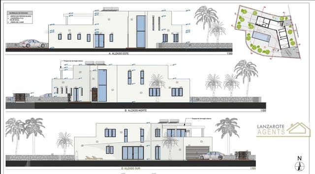 4 Zimmer Villa zu verkaufen in Las Brenas, Yaiza mit Pool - 770.000 € (Ref: 9739270)