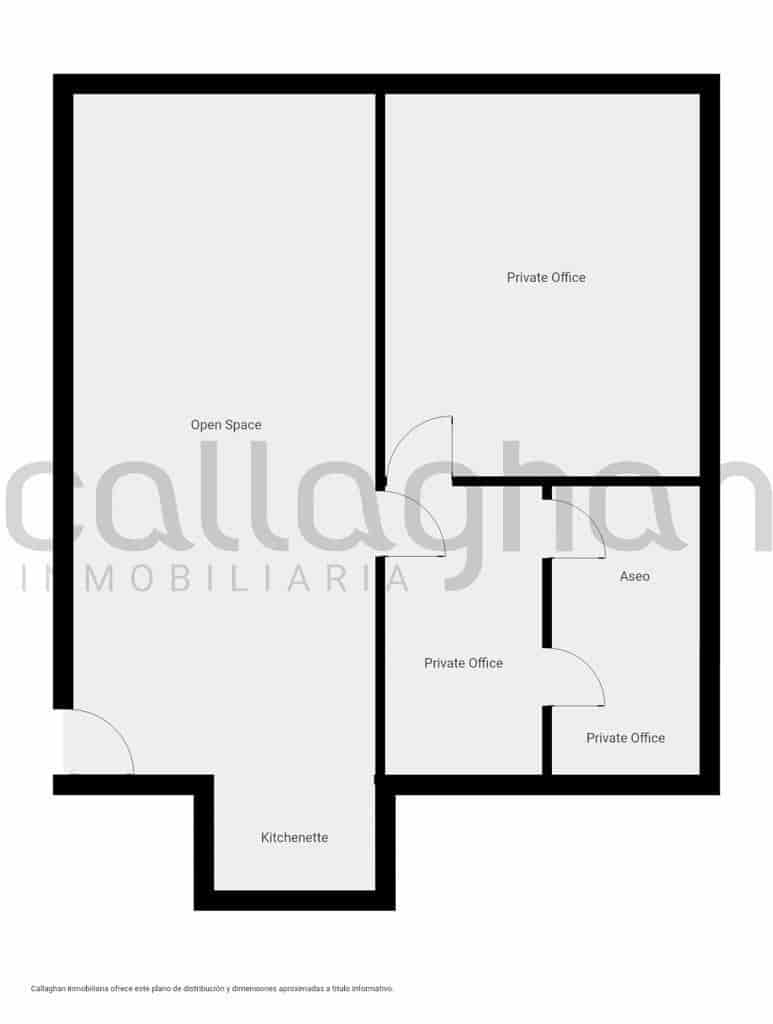2 camera da letto Ufficio in vendita in Valencia citta - 110.000 € (Rif: 9127305)