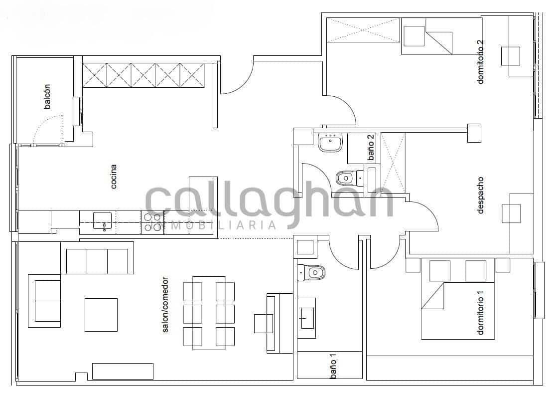 3 bedroom Flat for sale in Valencia city - € 350,000 (Ref: 9383104)