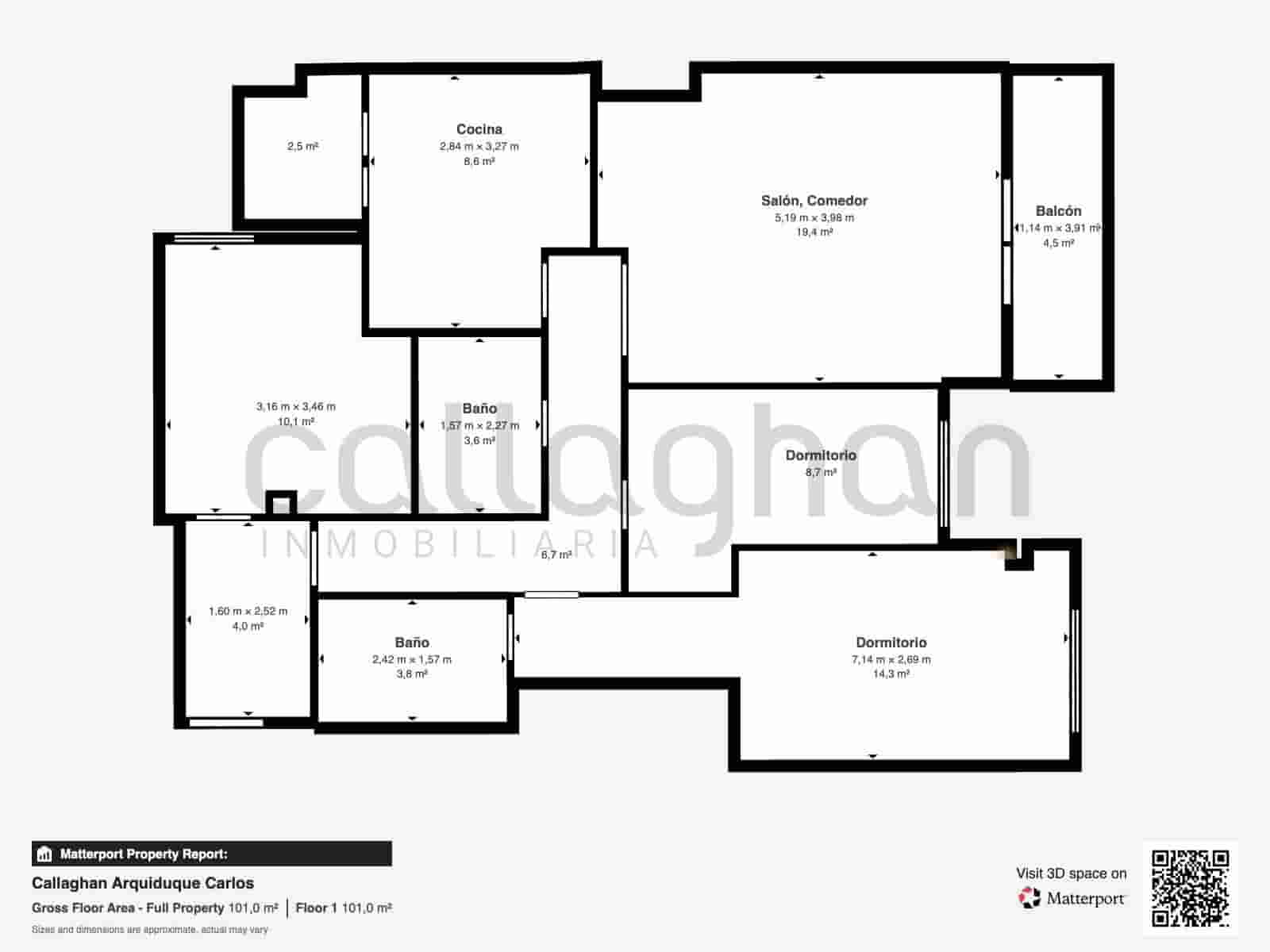 3 sypialnia Mieszkanie na sprzedaż w Miasto Walencja z garażem - 320 000 € (Ref: 9812293)