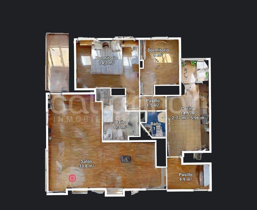 2 sovrum Lägenhet till salu i Valencia stad med garage - 439 000 € (Ref: 9911228)