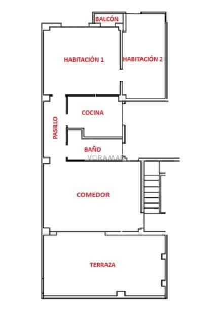 2 quarto Apartamento para venda em Valencia cidade - 269 000 € (Ref: 9348008)